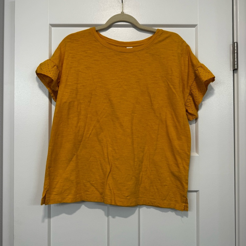 Old Navy Gold Boxy Short Sleeve T-Shirt
